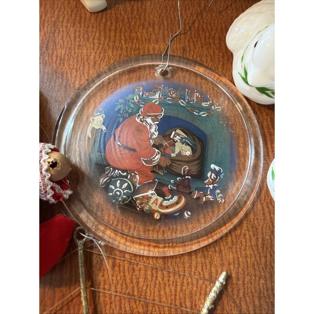 Vtg Christmas Ornament Lot: Avon Kurt‎ S Adler, Enesco, Fitz & Flloyd, Hallmark